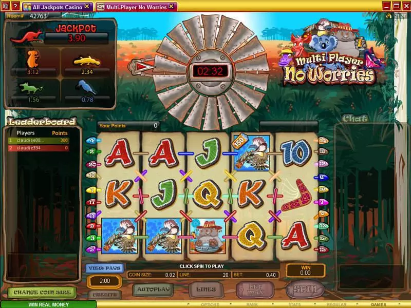 Multi-Player No Worries Free Casino Slot  with, delFree Spins