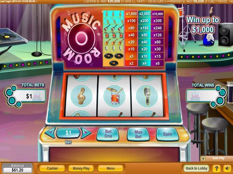 Music Room Free Casino Slot 