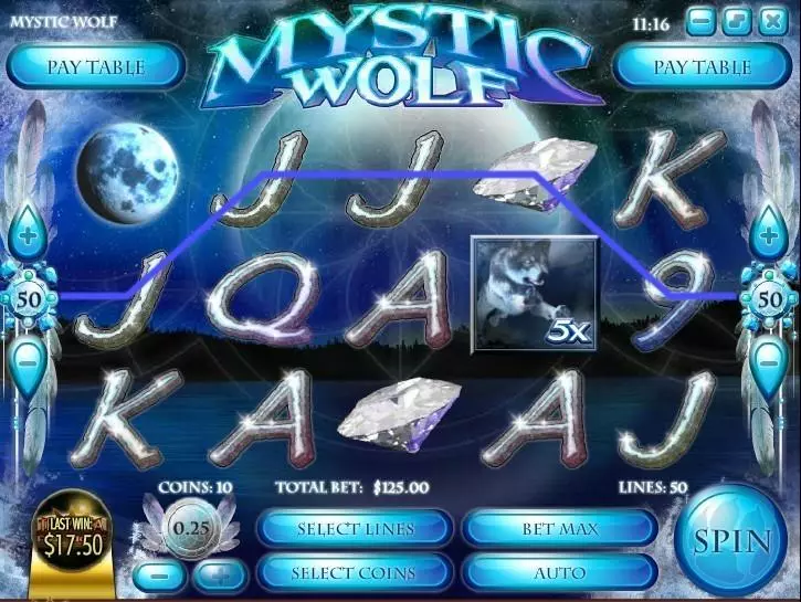 Mystic Wolf Free Casino Slot  with, delSecond Screen Game