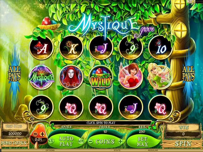 Mystique Grove Free Casino Slot  with, delSecond Screen Game