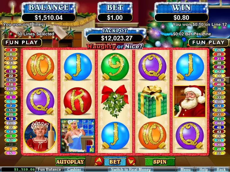 Naughty or Nice? Free Casino Slot  with, delFree Spins