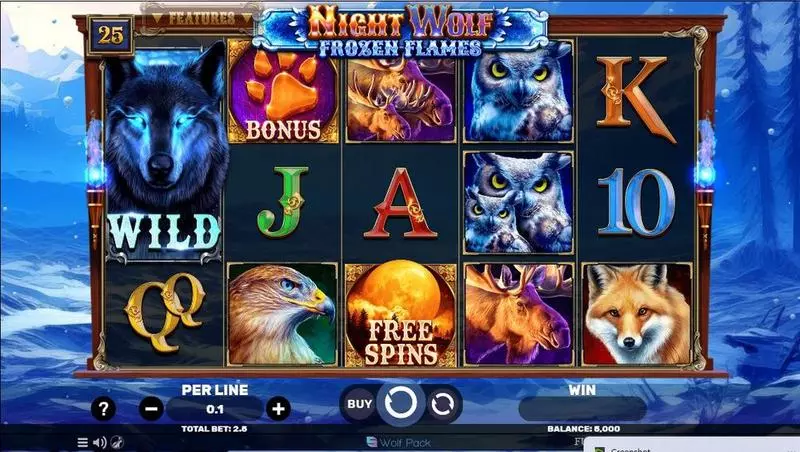 Night Wolf – Frozen Flames Free Casino Slot  with, delFree Spins