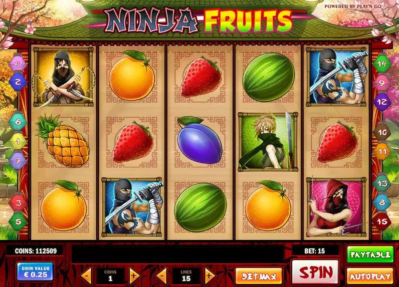 Ninja Fruits Free Casino Slot  with, delOn Reel Game