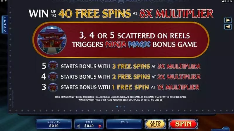 Ninja Magic Free Casino Slot  with, delFree Spins