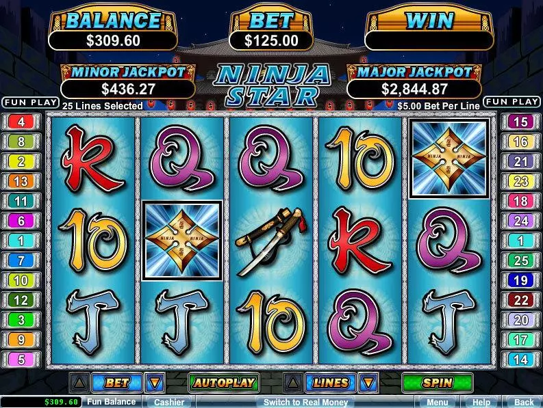 Ninja Star Free Casino Slot  with, delMulti Level