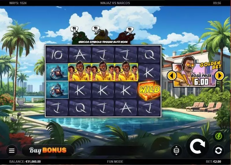 Ninjaz vs Narcos Free Casino Slot  with, delBuy Feature
