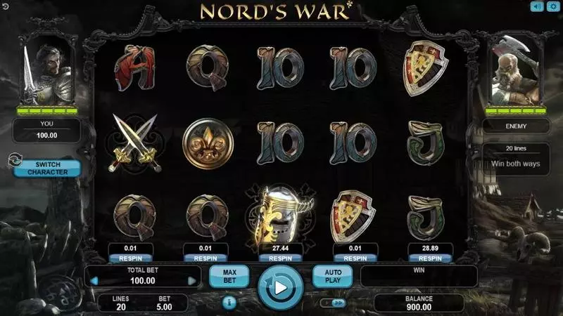 Nord's War Free Casino Slot  with, delFree Spins