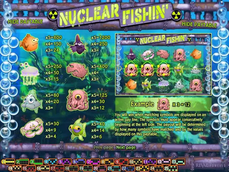 Nuclear Fishin Free Casino Slot  with, delFree Spins