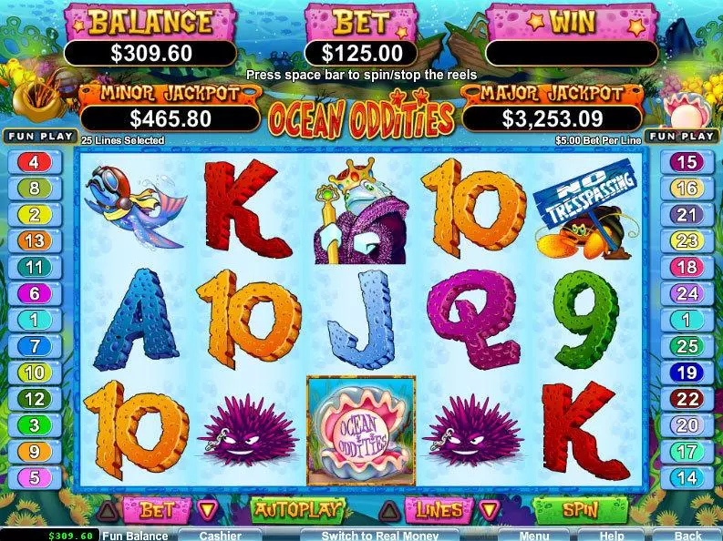 Ocean Oddities Free Casino Slot  with, delFree Spins