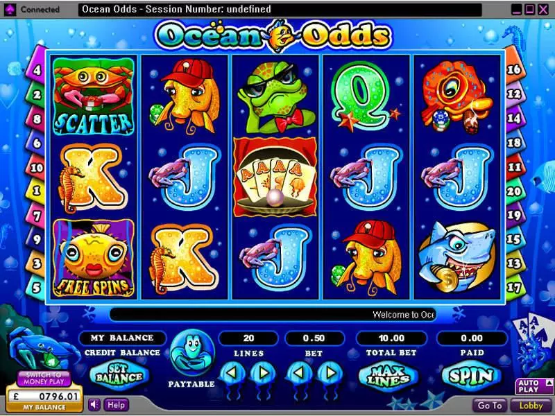 Ocean Odds Free Casino Slot  with, delFree Spins