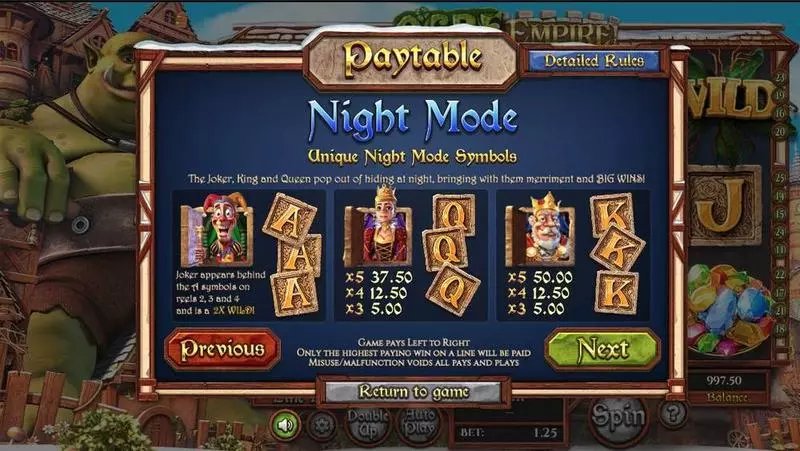 Ogre Empire Free Casino Slot  with, delFeature Selection