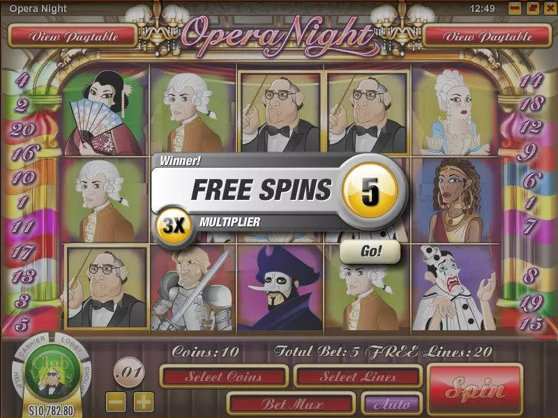 Opera Night Free Casino Slot  with, delFree Spins