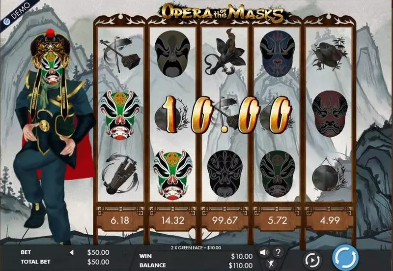 Opera of the Masks Free Casino Slot  with, delRe-Spin