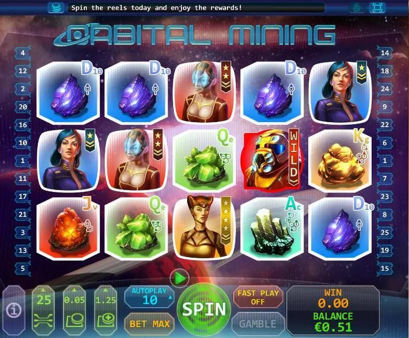 Orbital Mining Free Casino Slot  with, delFree Spins