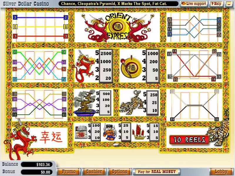 Orient Express Free Casino Slot  with, delStop and Win