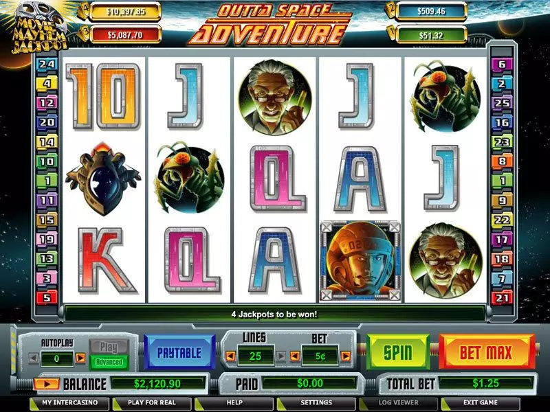 Outta Space Adventure Free Casino Slot  with, delFree Spins