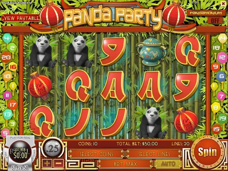Panda Party Free Casino Slot  with, delFree Spins