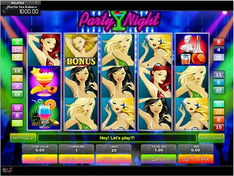 Party Night Free Casino Slot  with, delFree Spins
