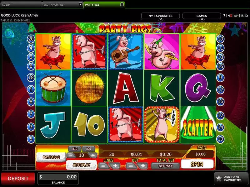 Party Pigs Free Casino Slot  with, delFree Spins