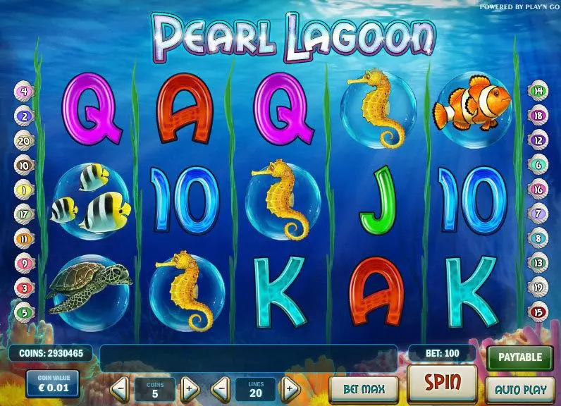 Pearl Lagoon Free Casino Slot  with, delFree Spins