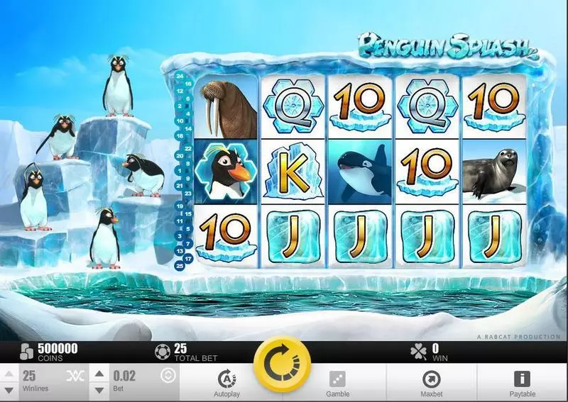 Pinguin Splash Free Casino Slot  with, delFree Spins