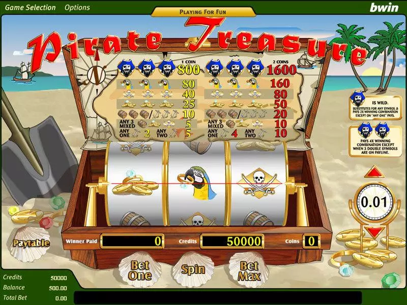 Pirate Treasure Free Casino Slot 