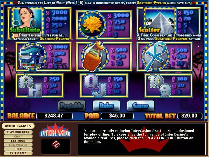 Platinum Pyramid Free Casino Slot  with, delFree Spins