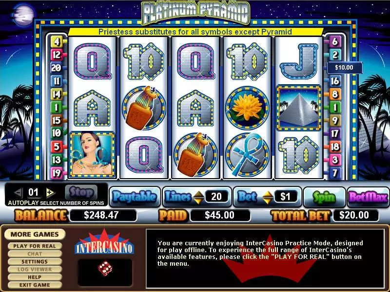Platinum Pyramid Free Casino Slot  with, delFree Spins
