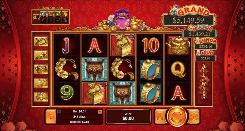 Plentiful Treasure  Free Casino Slot  with, delSecond Screen Game