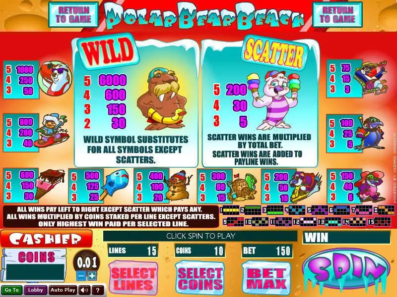 Polar Bear Beach Free Casino Slot 