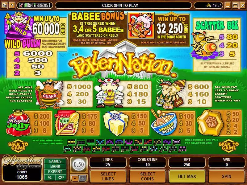Pollen Nation Free Casino Slot  with, delSecond Screen Game