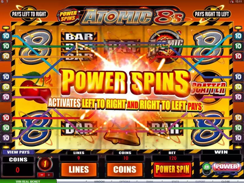 Power Spins - Atomic 8's Free Casino Slot  with, delFree Spins