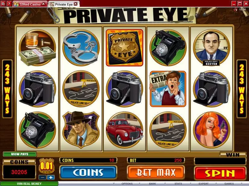 Private Eye Free Casino Slot  with, delFree Spins