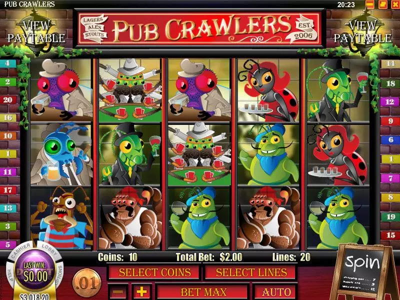 Pub Crawlers Free Casino Slot  with, delFree Spins