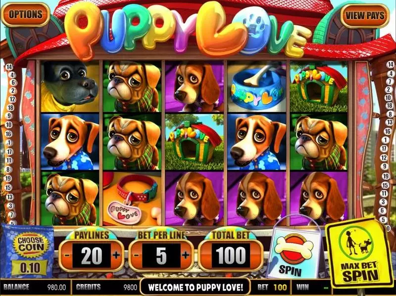 Puppy Love Free Casino Slot  with, delSecond Screen Game