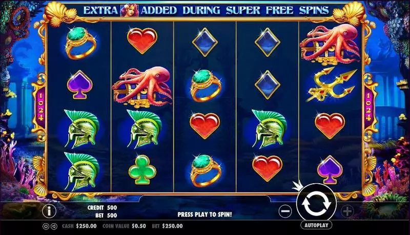 Queen of Atlantis Free Casino Slot  with, delFree Spins