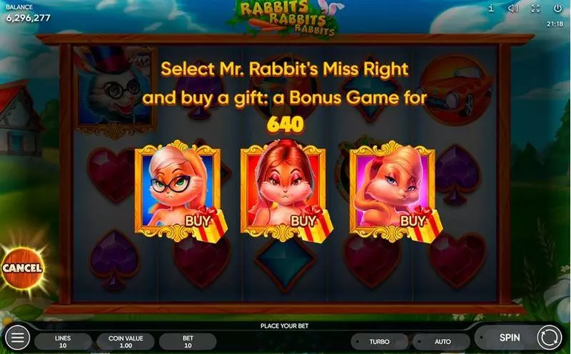 Rabbits, Rabbits, Rabbits! Free Casino Slot  with, delBonus-Pop