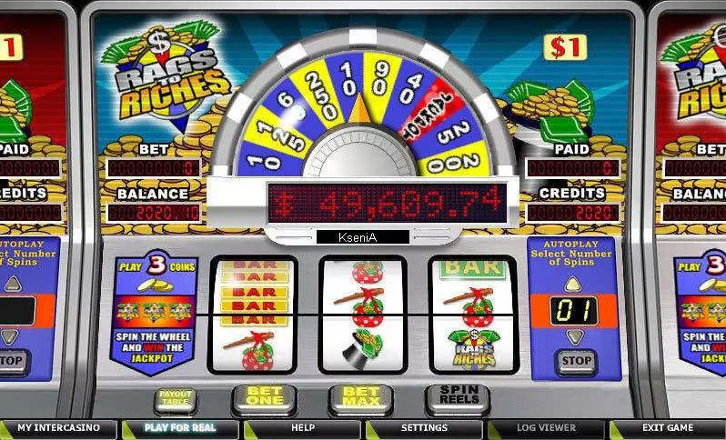 Rags to Riches 1 Line Free Casino Slot  with, delSecond Screen Game