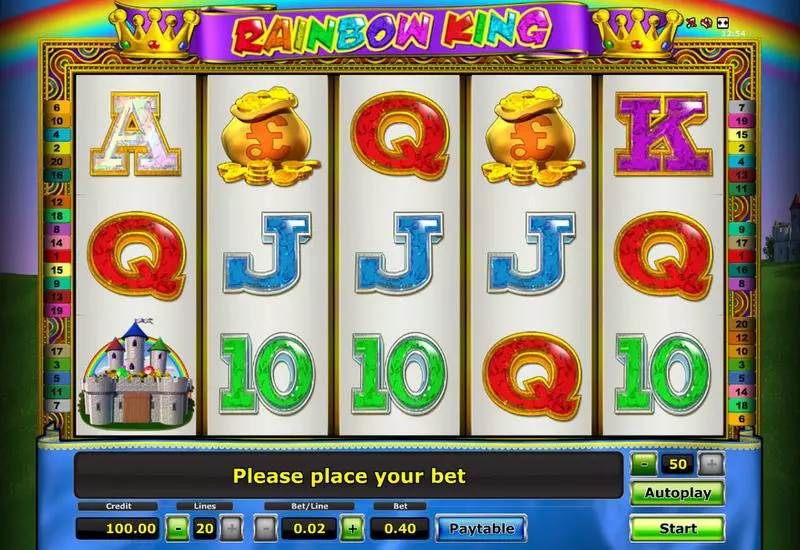 Rainbow King Free Casino Slot  with, delPick a Box