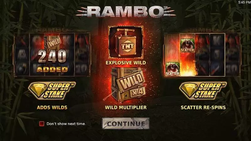 Rambo Free Casino Slot  with, delRe-Spin