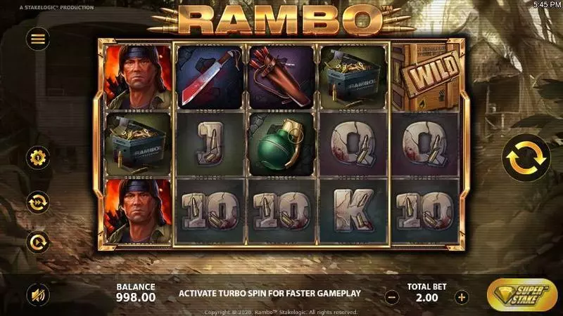 Rambo Free Casino Slot  with, delRe-Spin