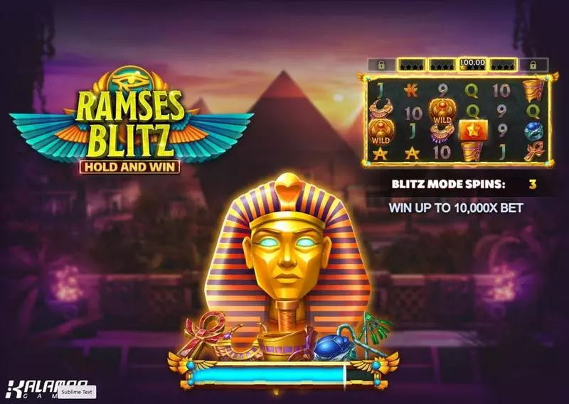 Ramses Blitz Hold and Win Free Casino Slot  with, delHold and Win