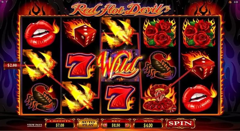 Red Hot Devil Free Casino Slot  with, delWild Reels