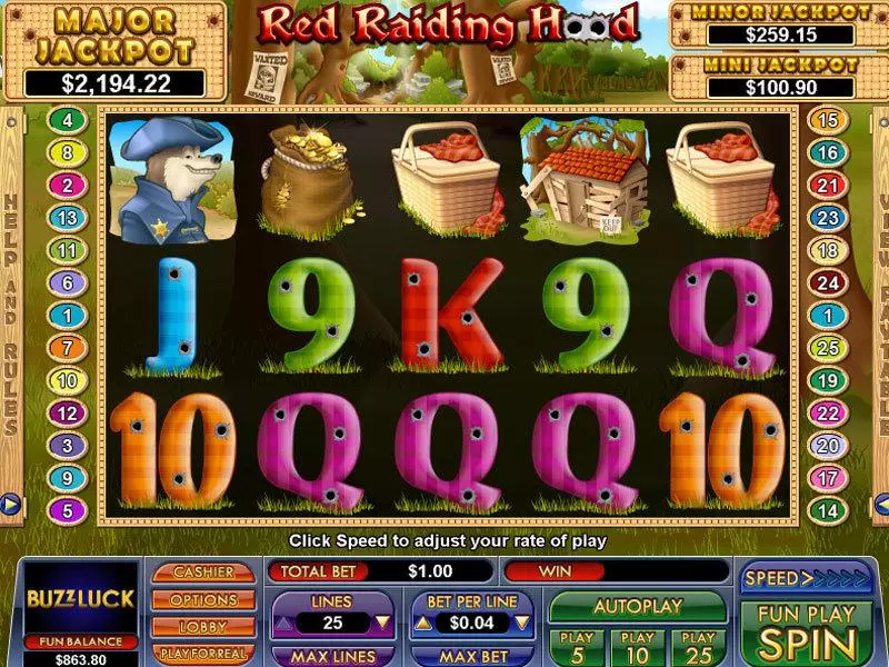 Red Raiding Hood Free Casino Slot  with, delFree Spins