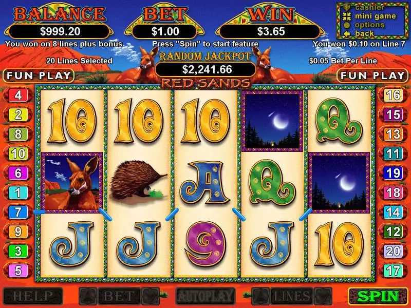 Red Sands Free Casino Slot 