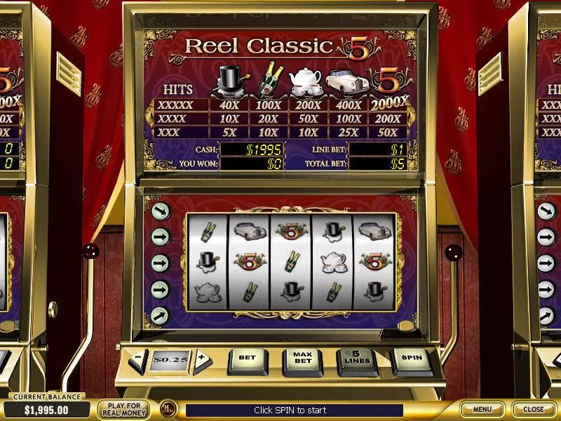Reel Classic 5 Retro Free Casino Slot 