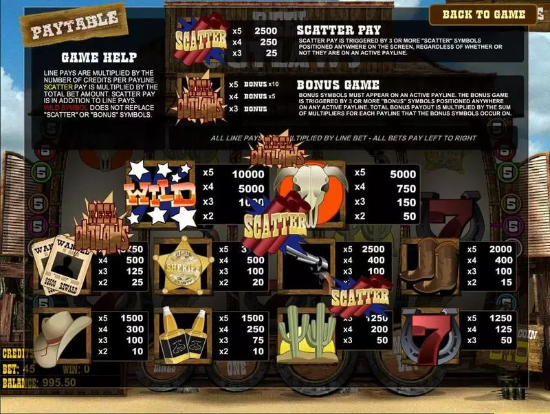 Reel Outlaws Free Casino Slot  with, delSecond Screen Game