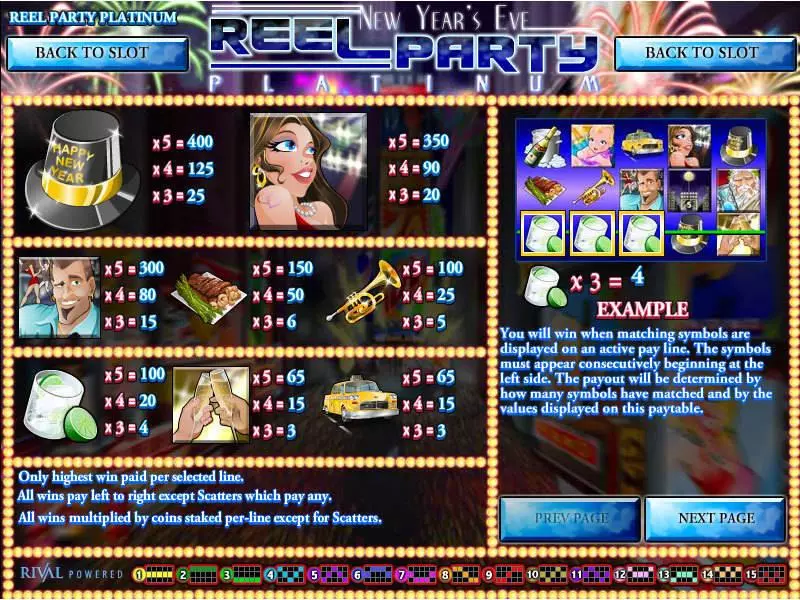 Reel Party Platinum Free Casino Slot  with, delFree Spins