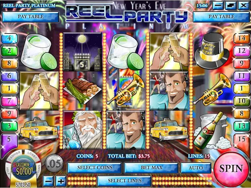 Reel Party Platinum Free Casino Slot  with, delFree Spins