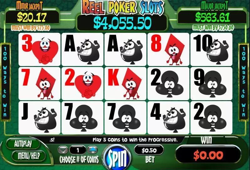 Reel Poker Free Casino Slot  with, delFree Spins